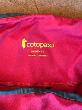 cotopaxi Women's Hot Pink Active Jacket with Yellow Logo
